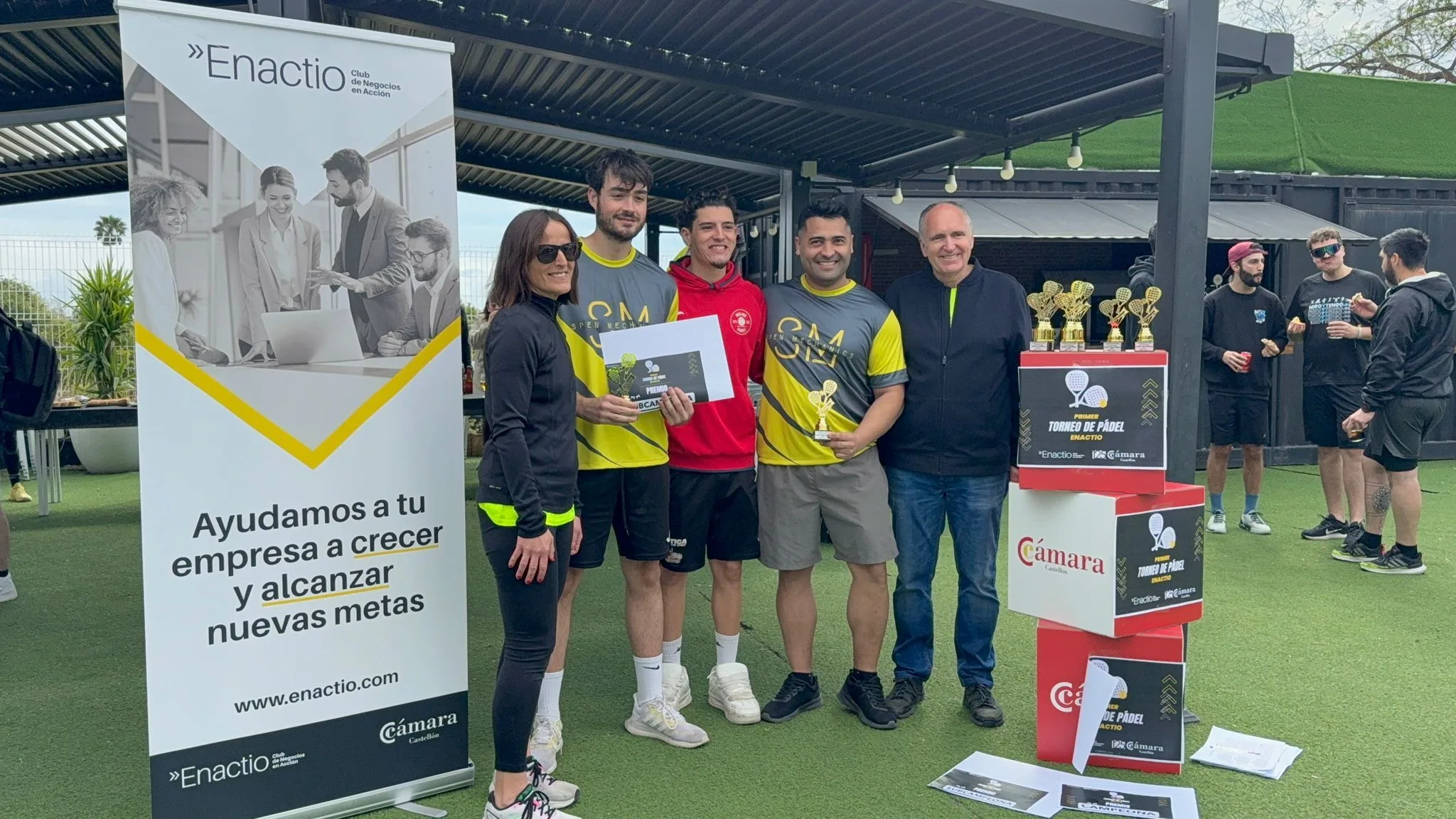 Subcampeones en el torneo de pádel de la Cámara de Comercio de Castellón